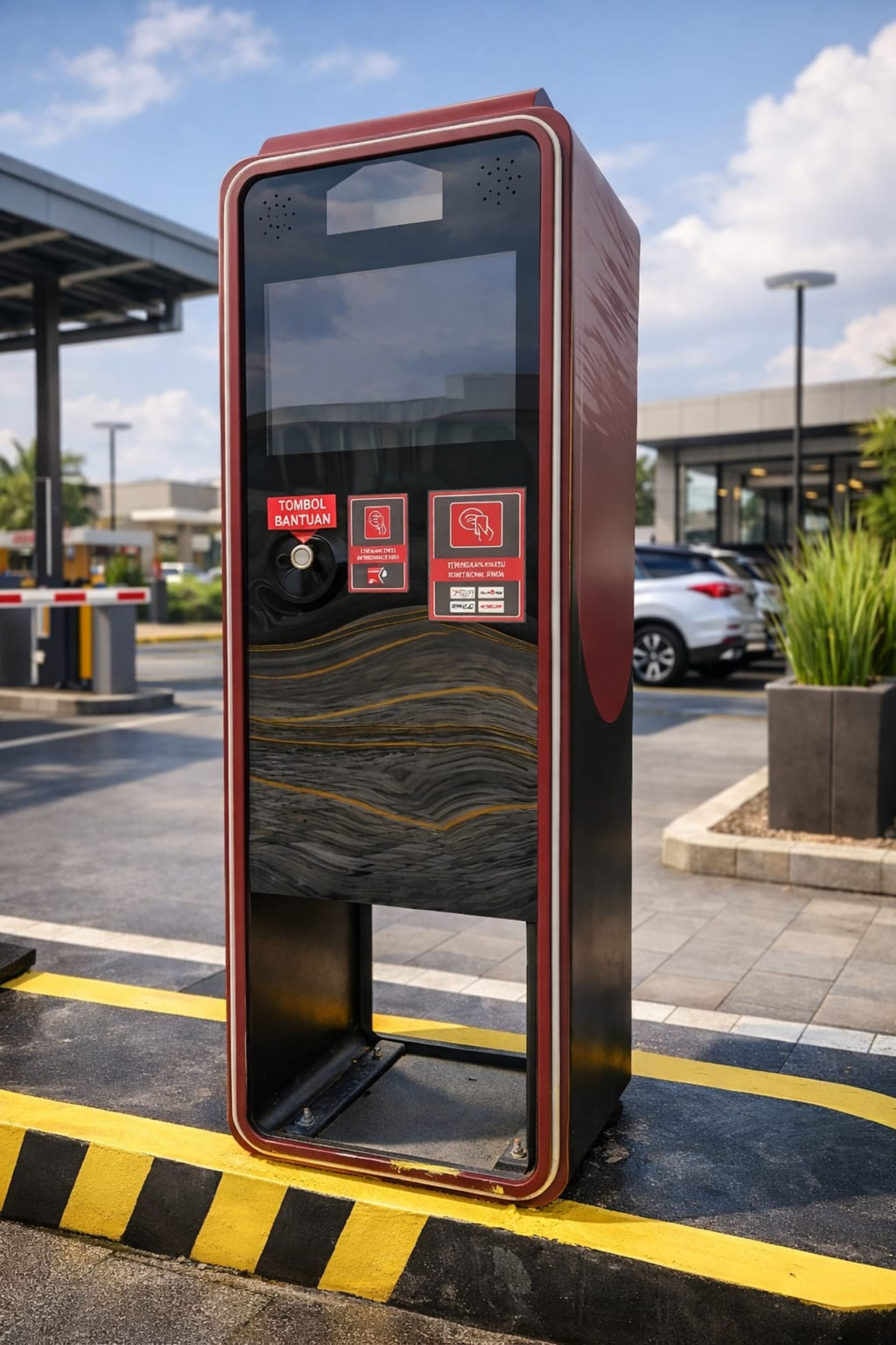 Ticket Dispenser Manless Parking - Entrance System Parkir Otomatis